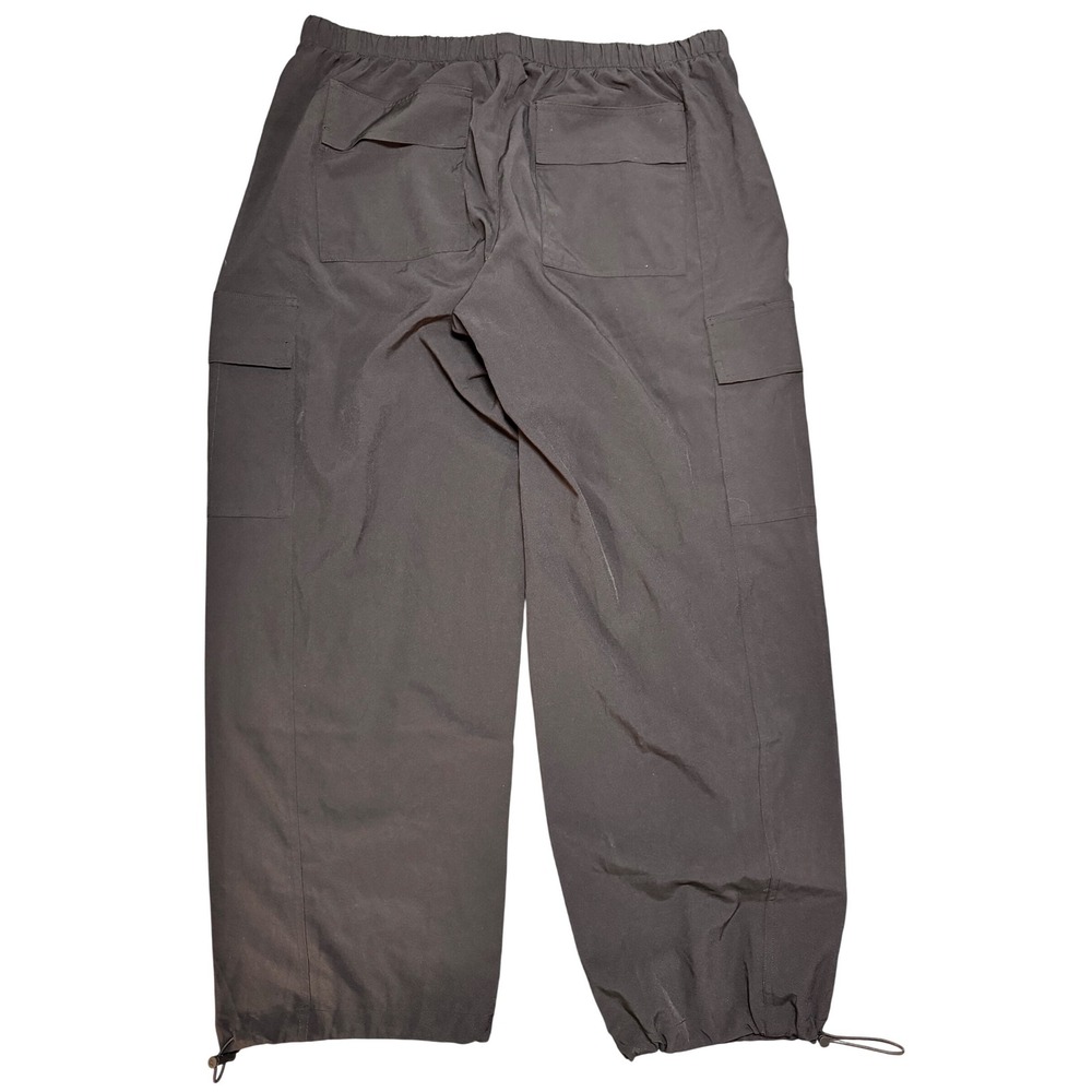 Victoria's Secret PINK Cargo‎ Pants Gray Parachute Drawstring Bungee Hem Large - Picture 3 of 6